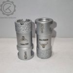 گردبر سرامیک و پرسلان سایز ۲۵ میلی‌متر Bull Power دنباله M14 بدنه کربن استیل برای سوراخکاری دقیق سطوح سخت