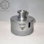 گردبر سرامیک و پرسلان سایز ۷۰ میلی‌متر Bull Power دنباله M14 بدنه کربن استیل برای سوراخکاری دقیق سطوح سخت