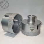 گردبر سرامیک و پرسلان سایز ۷۰ میلی‌متر Bull Power دنباله M14 بدنه کربن استیل برای سوراخکاری دقیق سطوح سخت