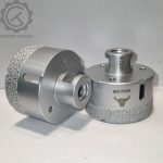گردبر سرامیک و پرسلان سایز ۷۰ میلی‌متر Bull Power دنباله M14 بدنه کربن استیل برای سوراخکاری دقیق سطوح سخت