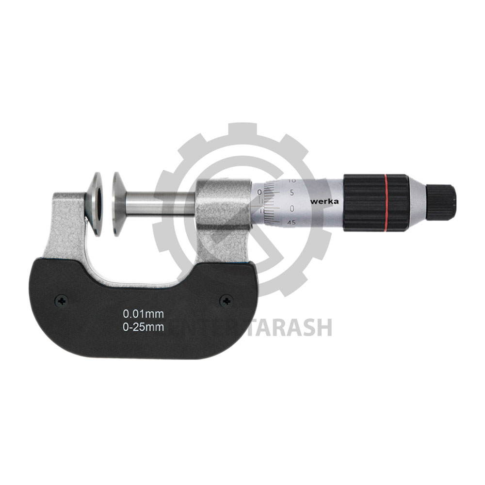www.centertarash.com-Micrometer-photo1 معرفی و فروش انواع میکرومتر بشقابی خارج سنج ورکا-werka مدل 2177329