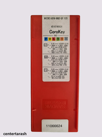 الماس برش دو سر N123F2-0250-0002-GF 1125 سندویک | ابزار برشی دقیق تراشکاری اینسرت-الماس برش دو سر 2 میل سندویک