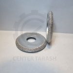 ابزار زن V شکل (هشتی) ۱ سانتی‌متر با شفت 22.23 و قطر 75 برای برش سنگ و سرامیک