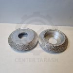 ابزار زن V شکل (هشتی) ۲ سانتی‌متر با شفت 22.23 و قطر 75 برای برش سنگ و سرامیک