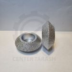 ابزار زن V شکل (هشتی) ۳ سانتی‌متر با شفت 22.23 و قطر 75 برای برش دقیق سنگ و سرامیک